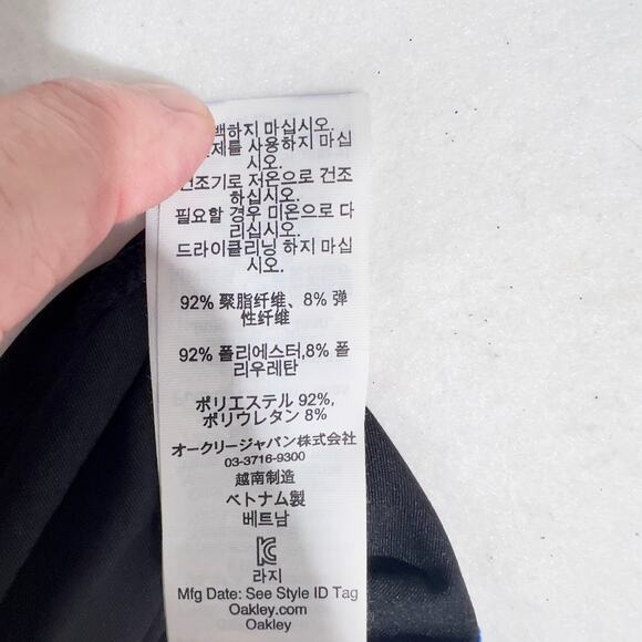 Oakley Swift Tank Top Hydrolix Woman's Large 532249 Imperial Blue All Over Logo - Picture 12 of 16